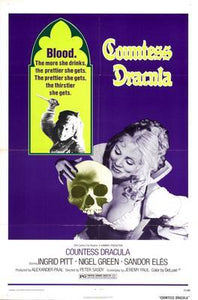 Countess Dracula movie poster Sign 8in x 12in