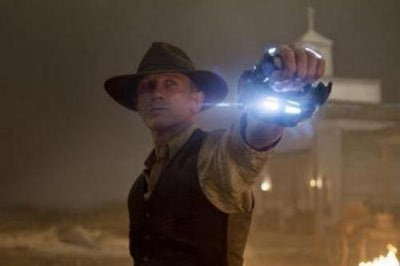 Cowboys And Aliens Daniel Craig Metal Movie Poster 8in x 12in