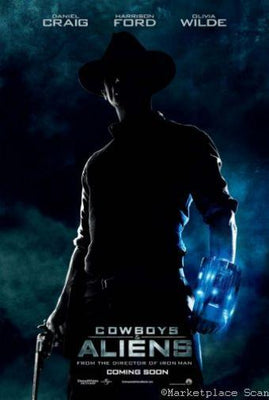 Cowboys And Aliens Metal Movie Poster 8in x 12in The Poster Depot