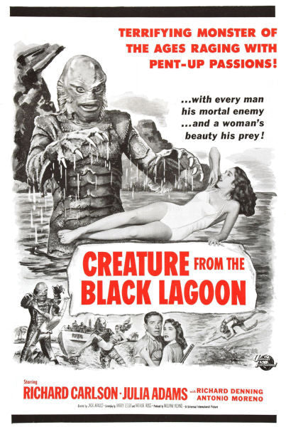 Movie Posters, creature from the black lagoon movie