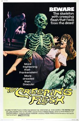 Creeping Flesh 1973 Metal Movie Poster 8in x 12in