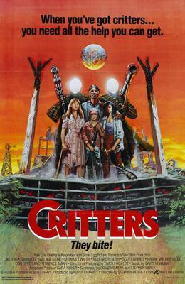 Critters Metal Movie Poster 8in x 12in