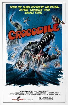 Crocodile movie poster Sign 8in x 12in