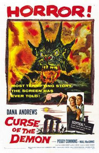 Curse Of The Demon movie poster Sign 8in x 12in