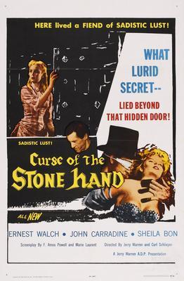 Curse Of The Stonehand Metal Movie Poster 8in x 12in