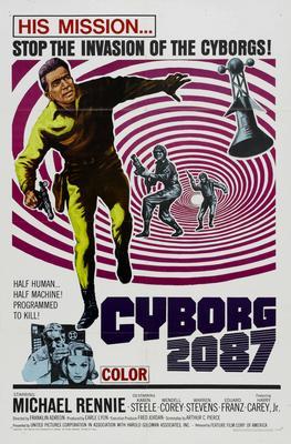 Cyborg 2087 Metal Movie Poster 8in x 12in