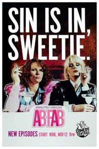 Abfab Absolutely Fabulous SIN IS IN SWEETIE Poster 27in x 40in