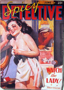 Pulp Fiction Novel Exploitation Art Poster spicy detective lady