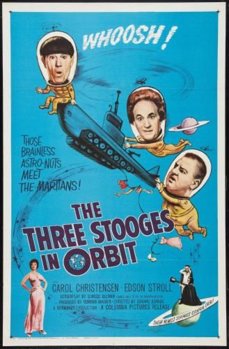 Three Stooges In Orbit poster 24in x 36in The Poster Depot