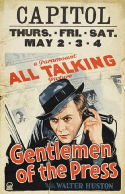 Gentlemen Of The Press poster for sale cheap United States USA