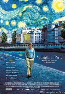 Midnight In Paris poster for sale cheap United States USA