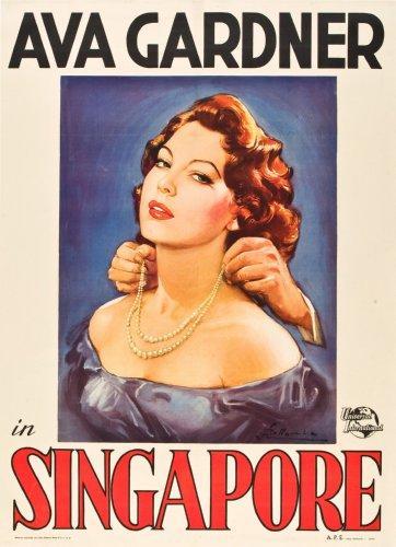 Singapore poster 26x24 Ava Gardner 16x24