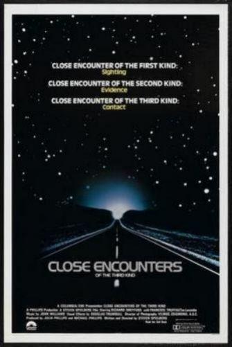 Close Encounters Of The Third Kind Metal Movie Poster 8in x 12in