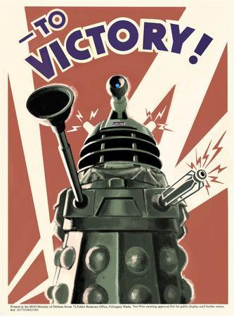 Dalek Dr. Who Poster To Victory! On Sale United States
