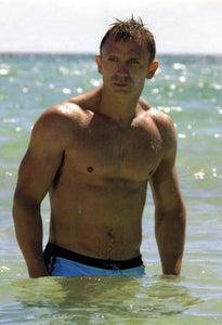 Daniel Craig Metal Poster Print 8in x 12in 12