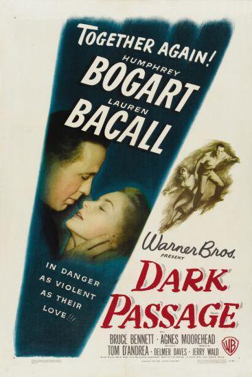 Dark Passage movie poster Sign 8in x 12in