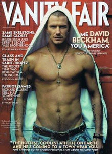 David Beckham poster Vanity Fair Magazine Covershirtless for sale cheap United States USA