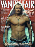 David Beckham Vanity Fair Magazine Covershirtless poster tin sign Wall Art