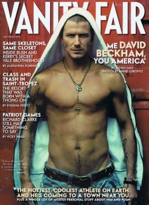 David Beckham Poster 26x36 Vanity Fair Magazine Covershirtless 24x36 - Fame Collectibles
