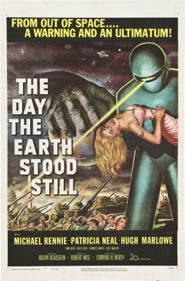 Day The Earth Stood Still Metal Movie Poster 8in x 12in