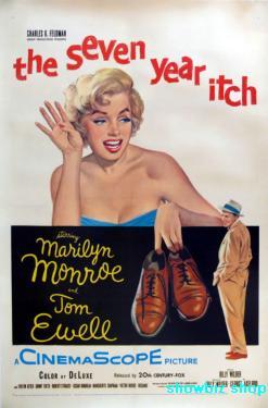 Seven Year Itch Metal Movie Poster 8in x 12in