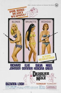 Deadlier Than The Male movie poster Sign 8in x 12in