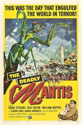 Deadly Mantis movie poster Metal Print 8in x 12in