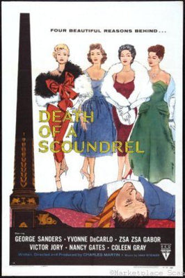 Death Of A Scoundrel Metal Movie Poster 8in x 12in