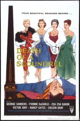 Death Of A Scoundrel Movie Poster 11x17