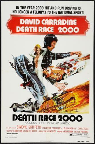 Death Race 2000 movie poster Sign 8in x 12in