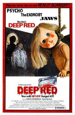 Deep Red movie poster Sign 8in x 12in