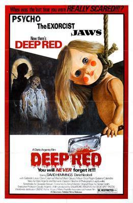 Deep Red movie poster Metal Print 8in x 12in