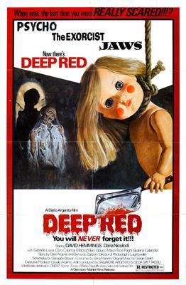 Deep Red movie poster Sign 8in x 12in