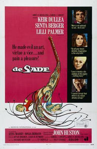 De Sade movie poster Sign 8in x 12in