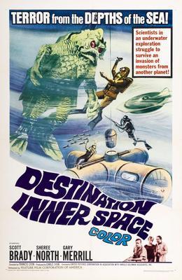 Destination Inner Space movie poster Sign 8in x 12in