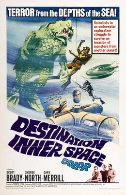Destination Inner Space Metal Movie Poster 8in x 12in