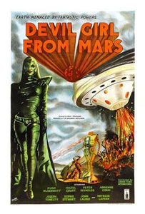 Devil Girl From Mars movie poster Sign 8in x 12in