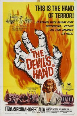 Devils Hand The movie poster Sign 8in x 12in