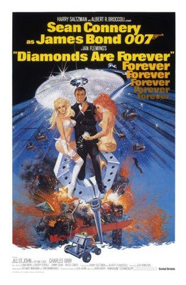 Diamonds Are Forever Metal Movie Poster 8in x 12in