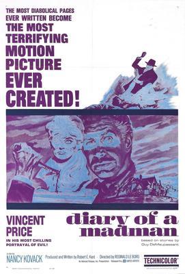 Diary Of A Madman movie poster Sign 8in x 12in