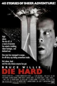 Die Hard movie poster Sign 8in x 12in