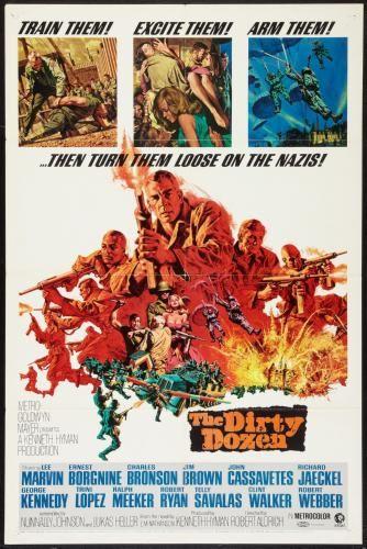 Dirty Dozen The movie poster Sign 8in x 12in