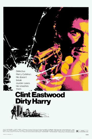Dirty Harry movie poster Sign 8in x 12in