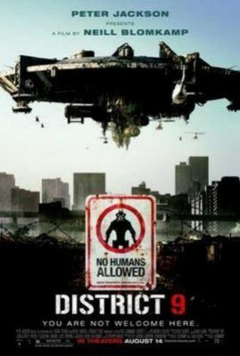 District 9 Metal Movie Poster 8in x 12in