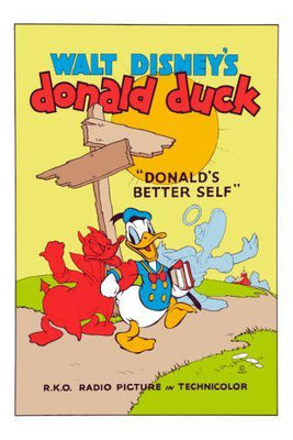 Donald Duck Metal Print 8in x 12in