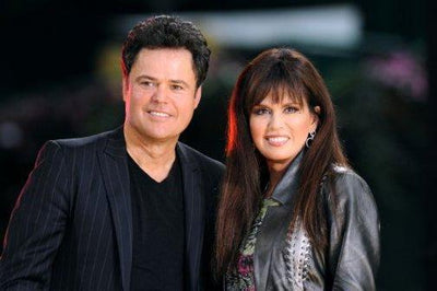 Donny And Marie Osmond Metal Print 8in x 12in