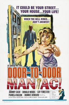 Door To Door Maniac movie poster Metal Print 8in x 12in