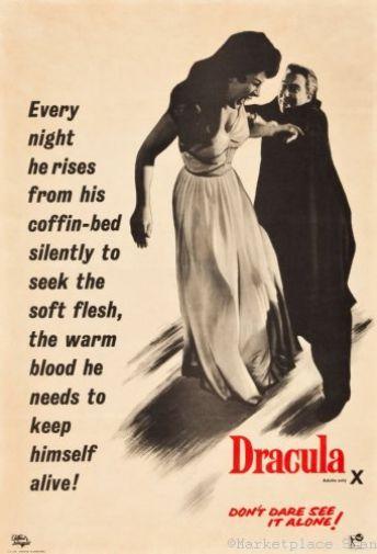 Dracula movie poster Sign 8in x 12in