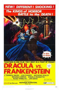 Dracula Vs Frankenstein movie poster Sign 8in x 12in