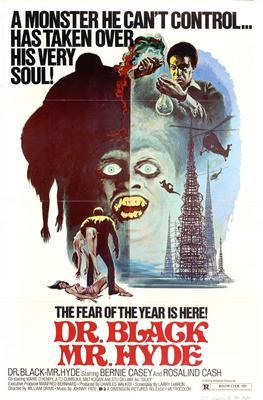 Dr. Black Mr Hyde Metal Movie Poster 8in x 12in